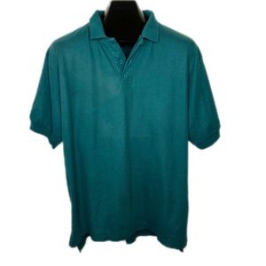 OLD LABEL LEVI’S Vintage Mens Polo (For THRASHING) Blue Green Teal Shirt Size XL